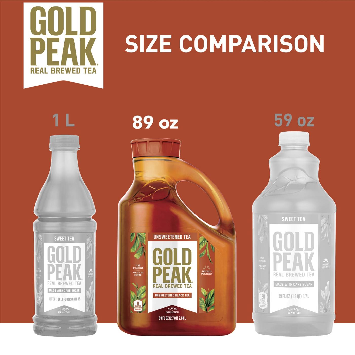 Gold Peak Unsweetened Black Tea; image 2 of 8