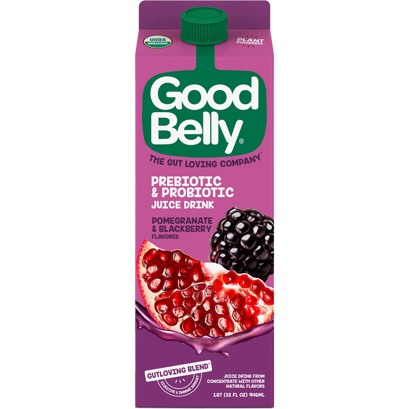 GoodBelly Probiotics Pomegranate Blackberry Flavor Probiotic Juice Drink