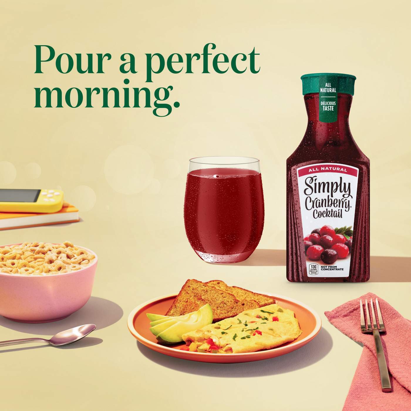 Simply Cranberry Cocktail Fruit Juice; image 3 of 7