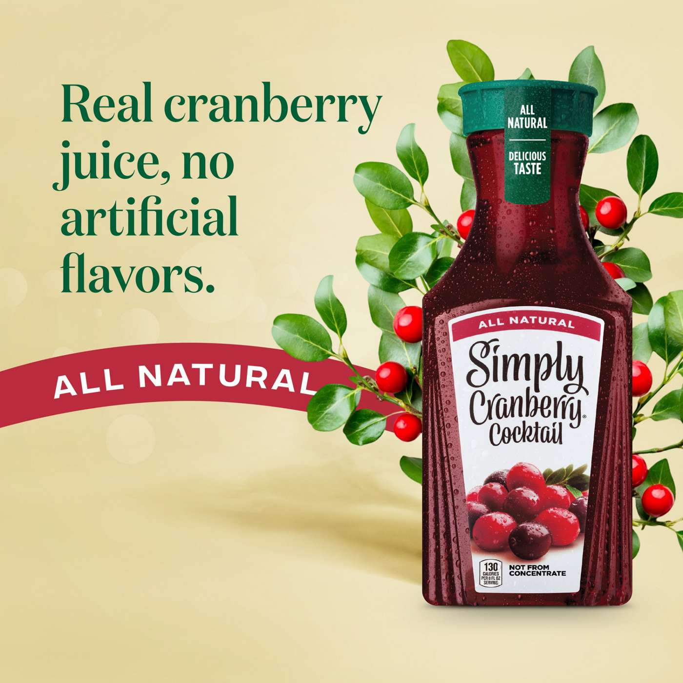 Simply Cranberry Cocktail Fruit Juice; image 4 of 7