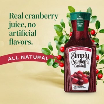 Simply Cranberry Cocktail Juice Drink