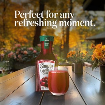 Simply Cranberry Cocktail Juice Drink