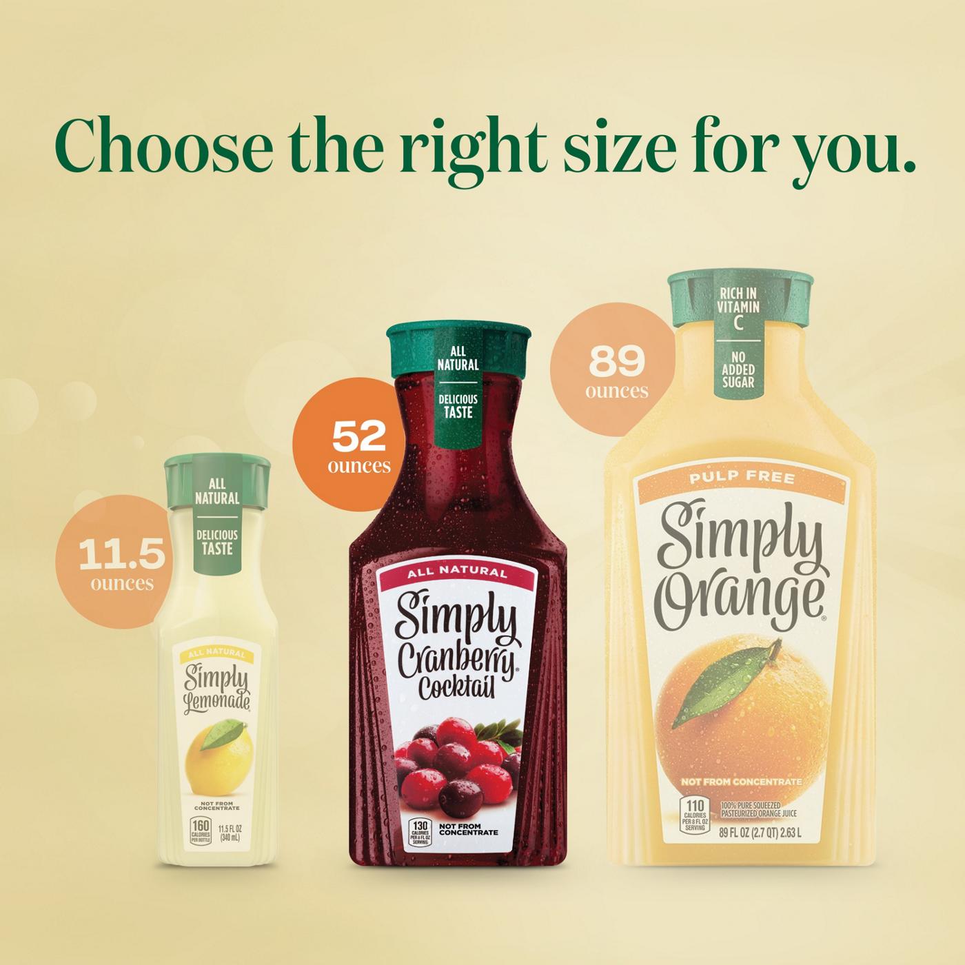 Simply Cranberry Cocktail Fruit Juice; image 7 of 7