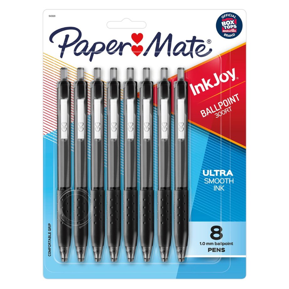 Paper Mate InkJoy 300RT 1.0mm Retractable Ballpoint Pens - Black Ink ...