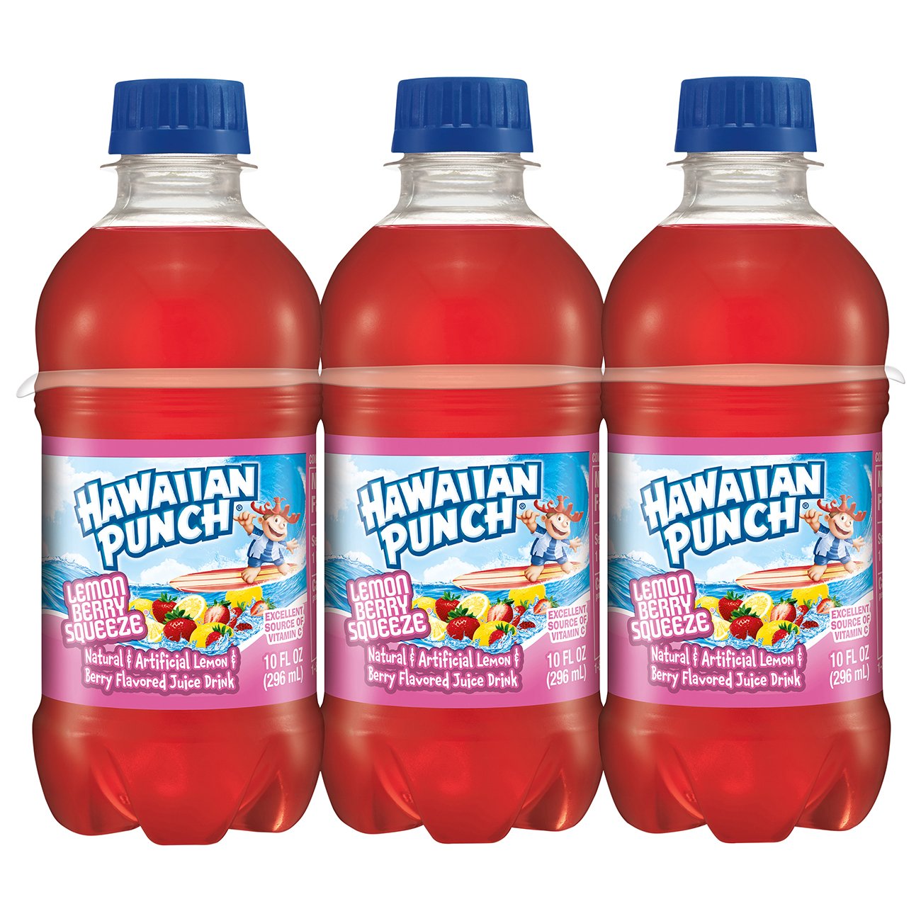 Hawaiian Punch Lemon Berry Squeeze Juice Drink 10 Oz Bottles Shop Juice At H E B 1789