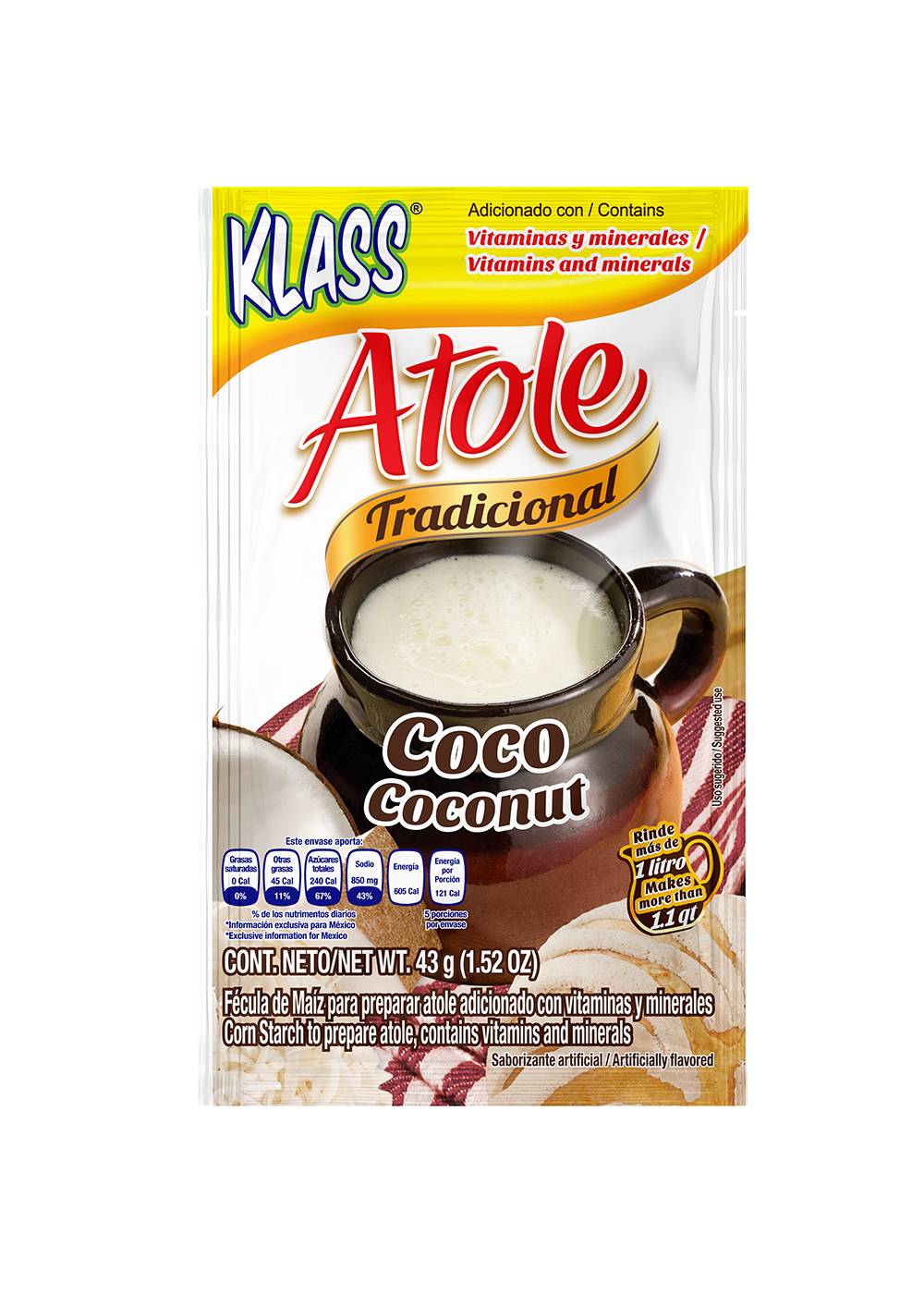 Klass Coconut Atole Drink Mix; image 1 of 2