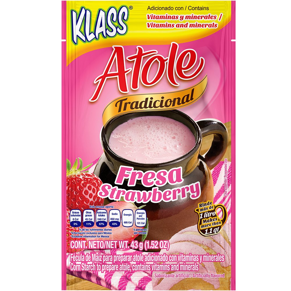 Klass Strawberry Atole Drink Mix Shop Mixes Flavor Enhancers At H E B