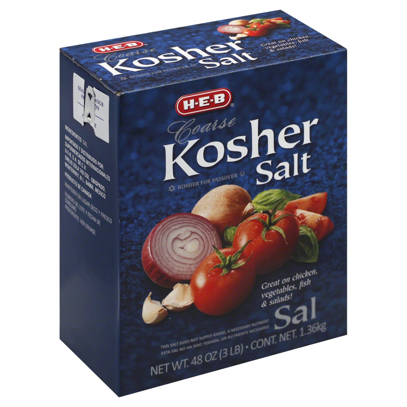 H-E-B Coarse Kosher Salt - Shop Herbs & Spices At H-E-B