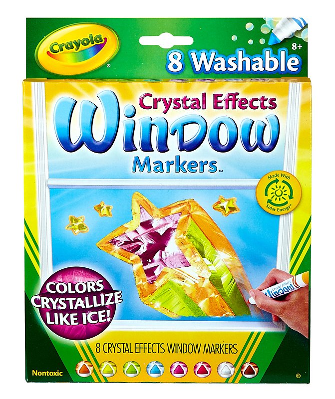 Crayola Crystal Effects Window Markers - Shop Crayola Crystal