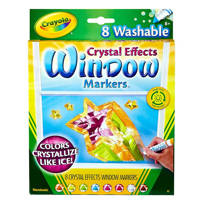 Crayola Crystal Effects Window Markers - Shop Crayola Crystal Effects