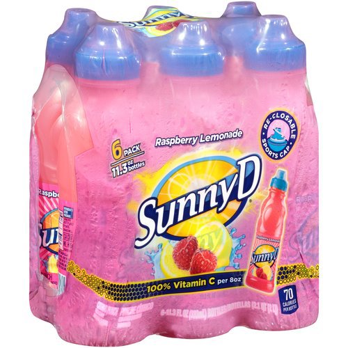 Sunny D Raspberry Lemonade Sport 6 PK Bottles Shop Juice at HEB