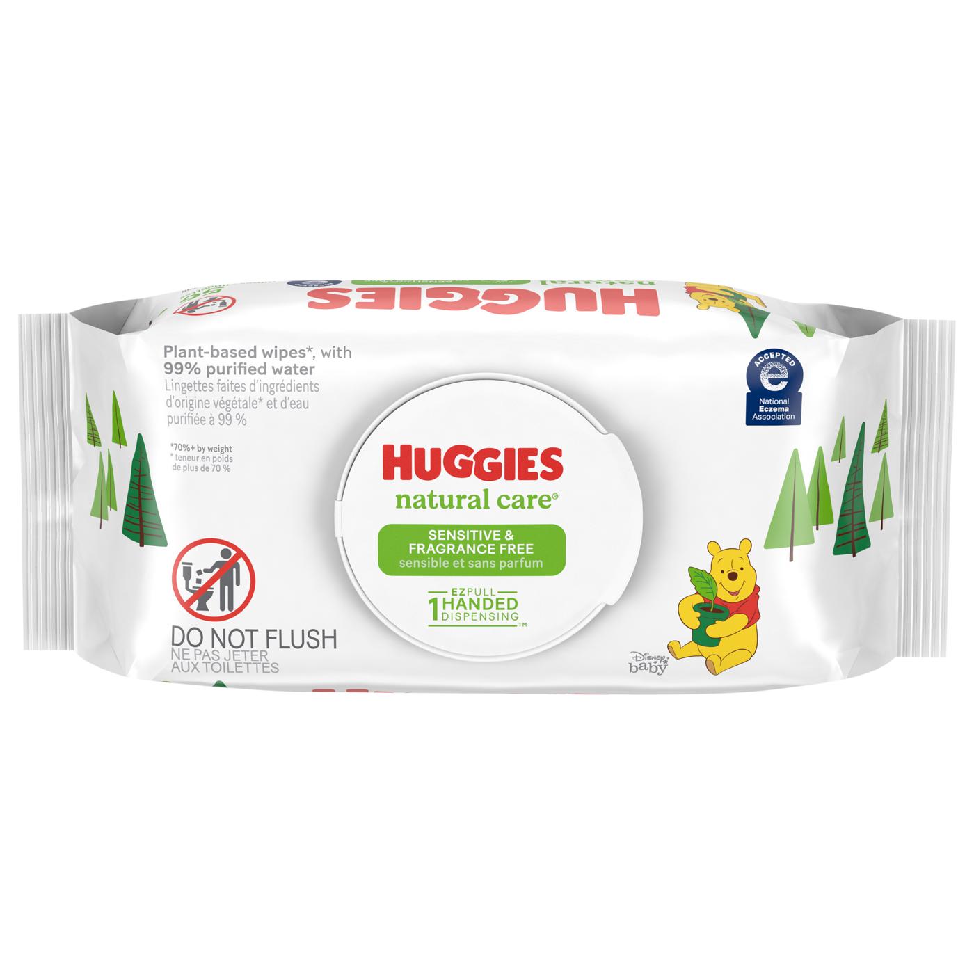 Huggies Natural Care Sensitive Baby Wipes - Fragrance Free; image 1 of 9