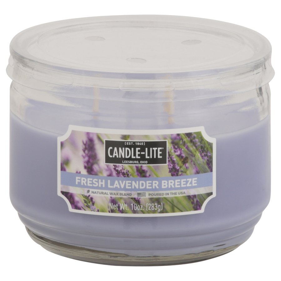 CandleLite Fresh Lavender Breeze Scented 3Wick Candle Shop Candles