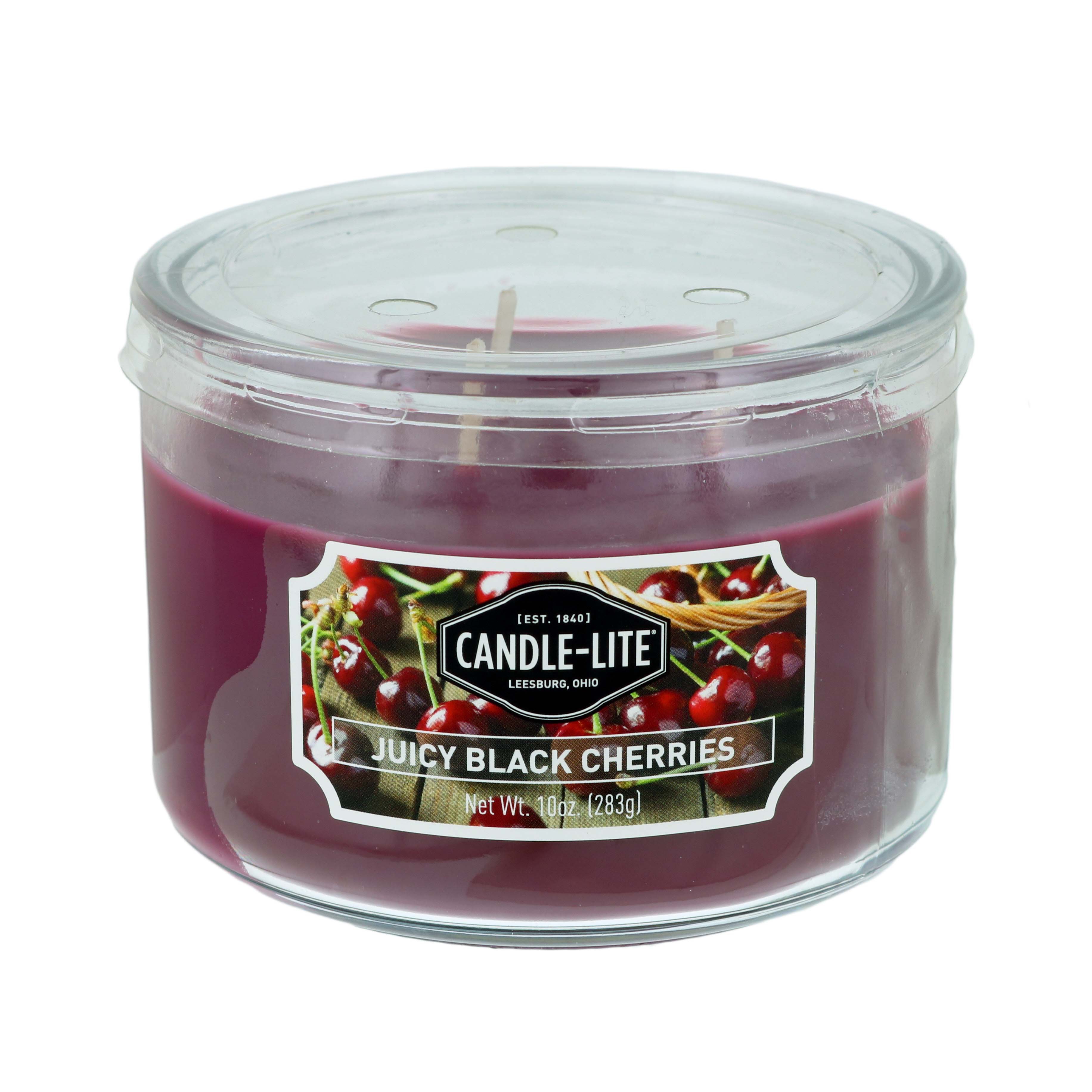 CandleLite Juicy Black Cherries Scented 3Wick Candle Shop Candles