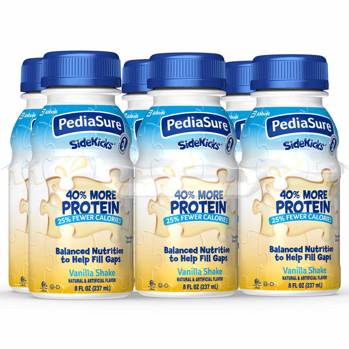 PediaSure SideKicks 10g Protein Nutrtional Shake for Kids - Vanilla, 8 oz Bottles; image 3 of 9