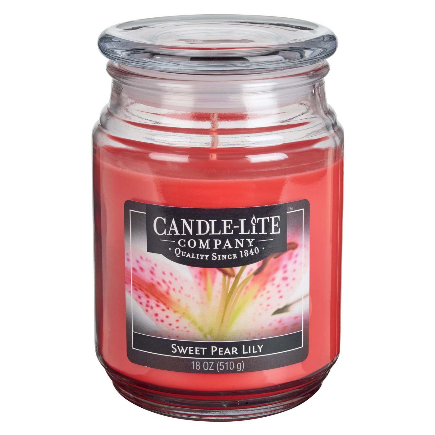 CandleLite Sweet Pear Lily Scented Terrace Jar Candle Shop Candles