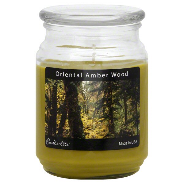 CandleLite Oriental Amber Wood Scented Candle Shop Air Fresheners & Candles at HEB