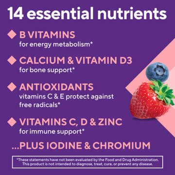 Vitafusion Women's Daily Multivitamin Formula Gummy Vitamins Mixed Berries, 150 ct