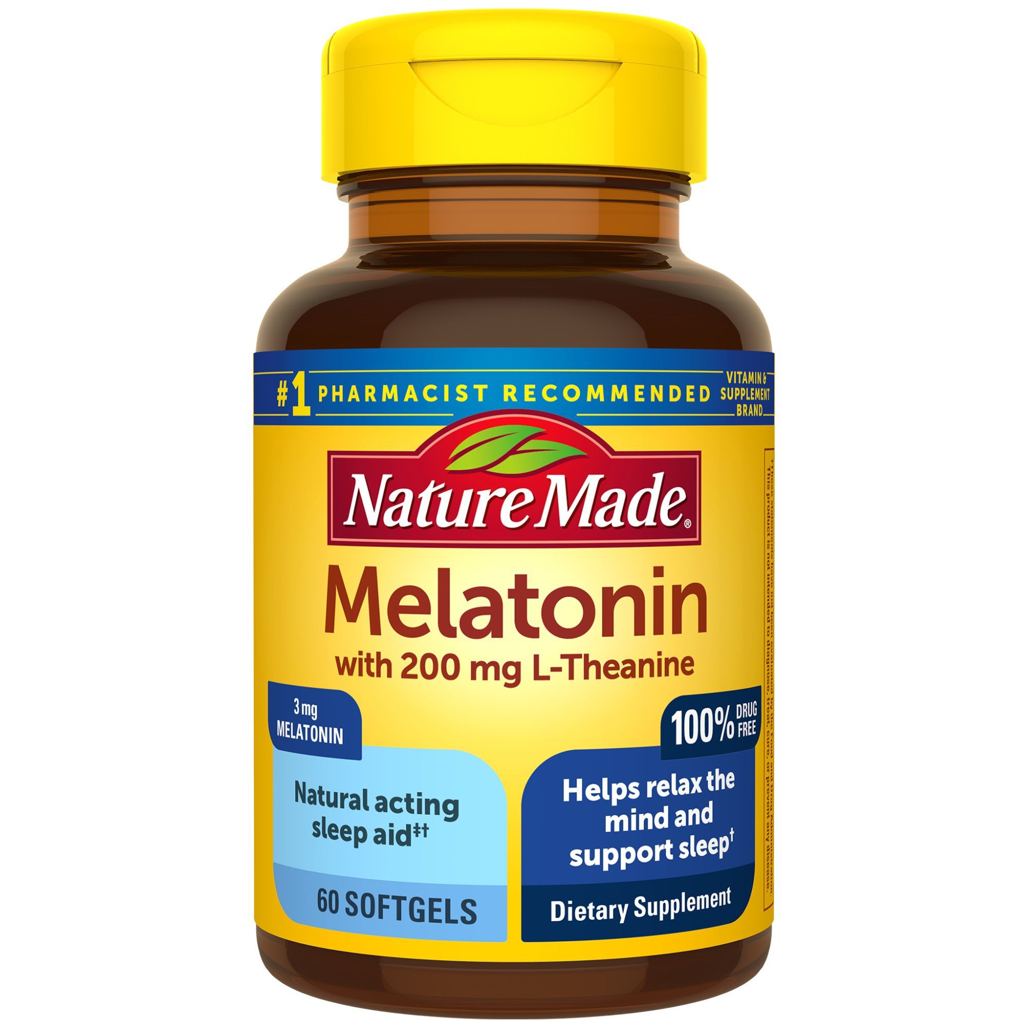 Nature Made Melatonin L Theanine Liquid Softgels Shop Sleep And Snoring Aids At H E B