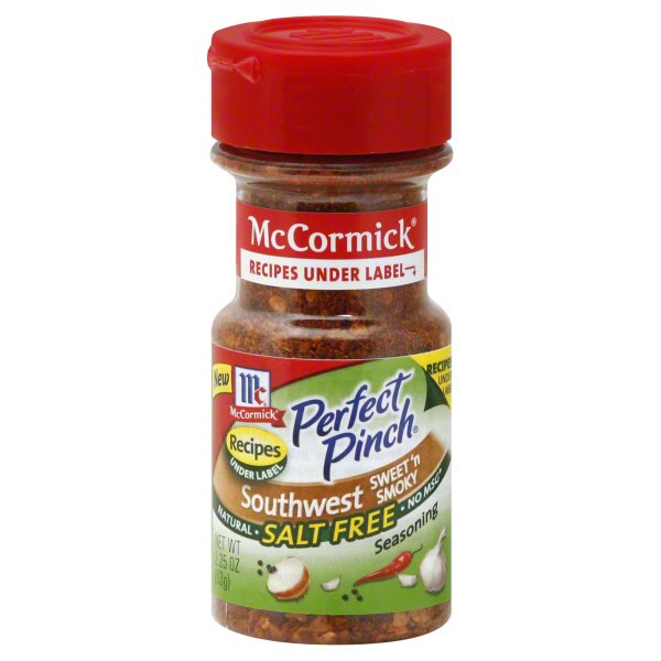 Mccormick Perfect Pinch Salt Free Southwest Sweet N Smoky Seasoning Shop Spice Mixes At H E B