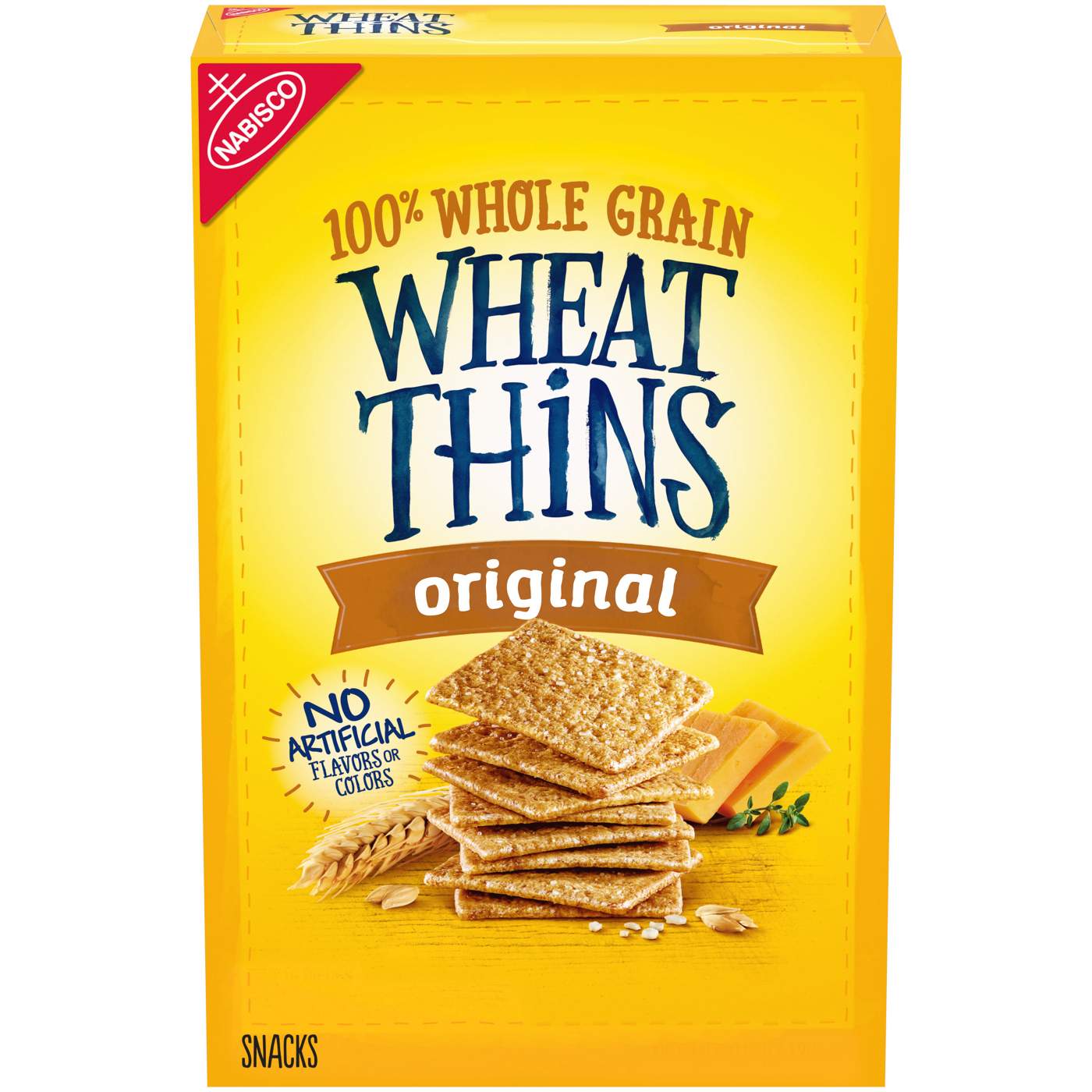 Wheat Thins Original Whole Grain Wheat Crackers; image 1 of 9