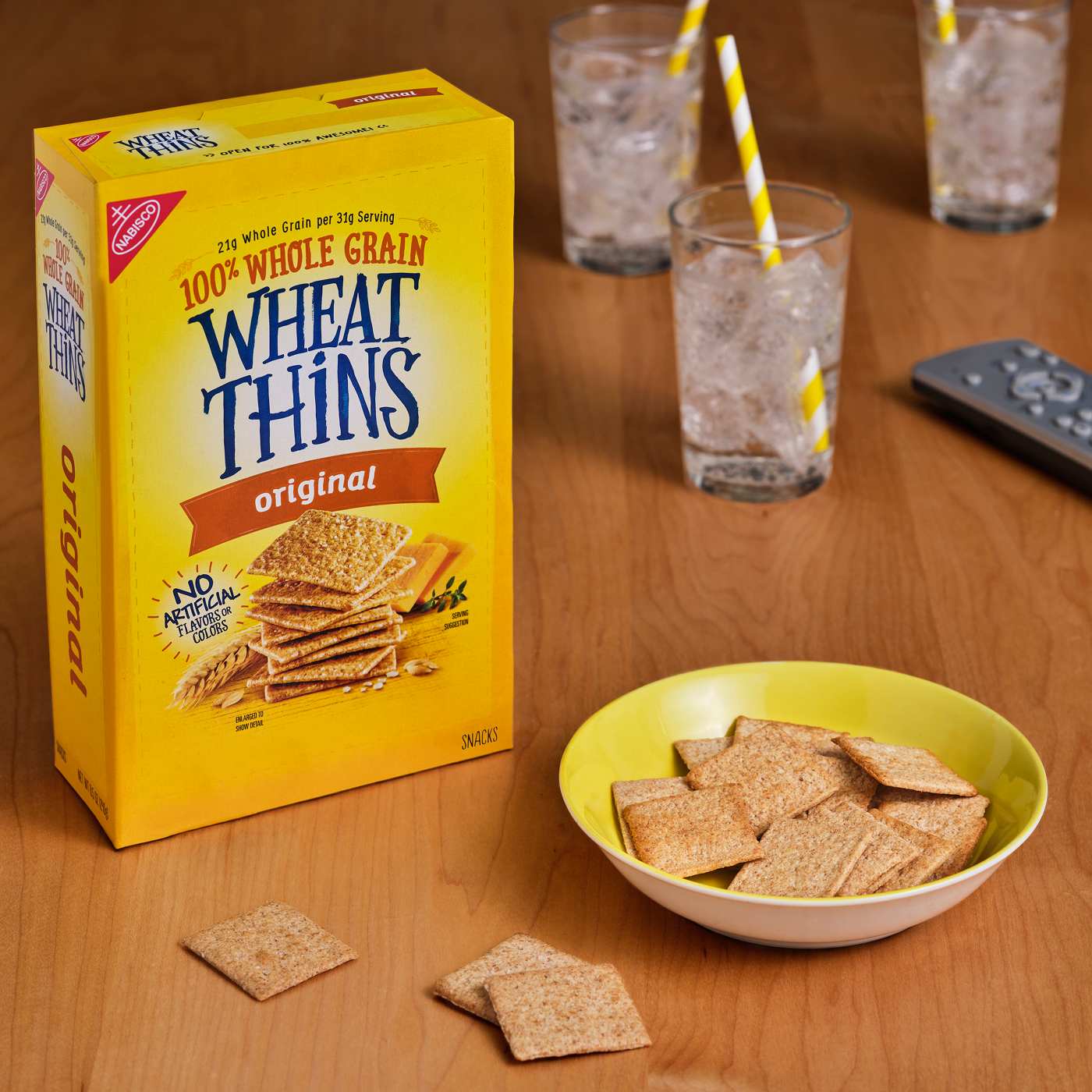 Wheat Thins Original Whole Grain Wheat Crackers; image 6 of 9