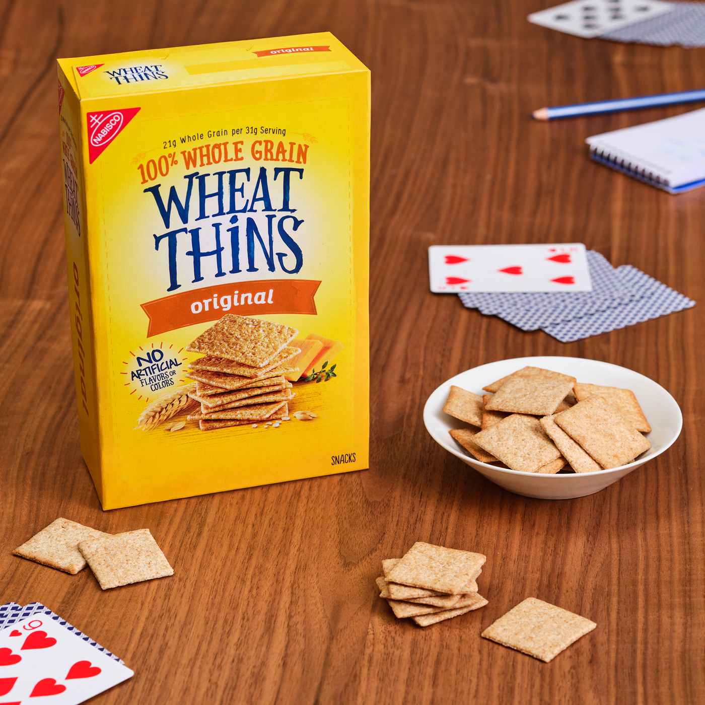 Wheat Thins Original Whole Grain Wheat Crackers; image 7 of 9