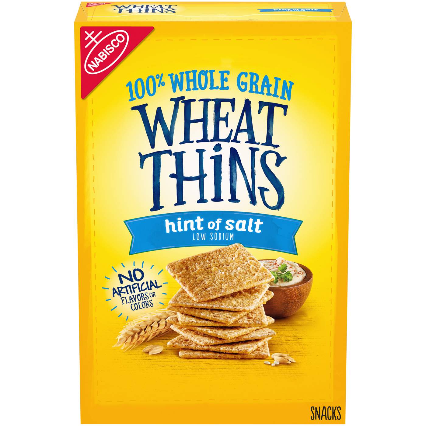 Wheat Thins Hint of Salt Low Sodium Whole Grain Wheat Crackers; image 1 of 8