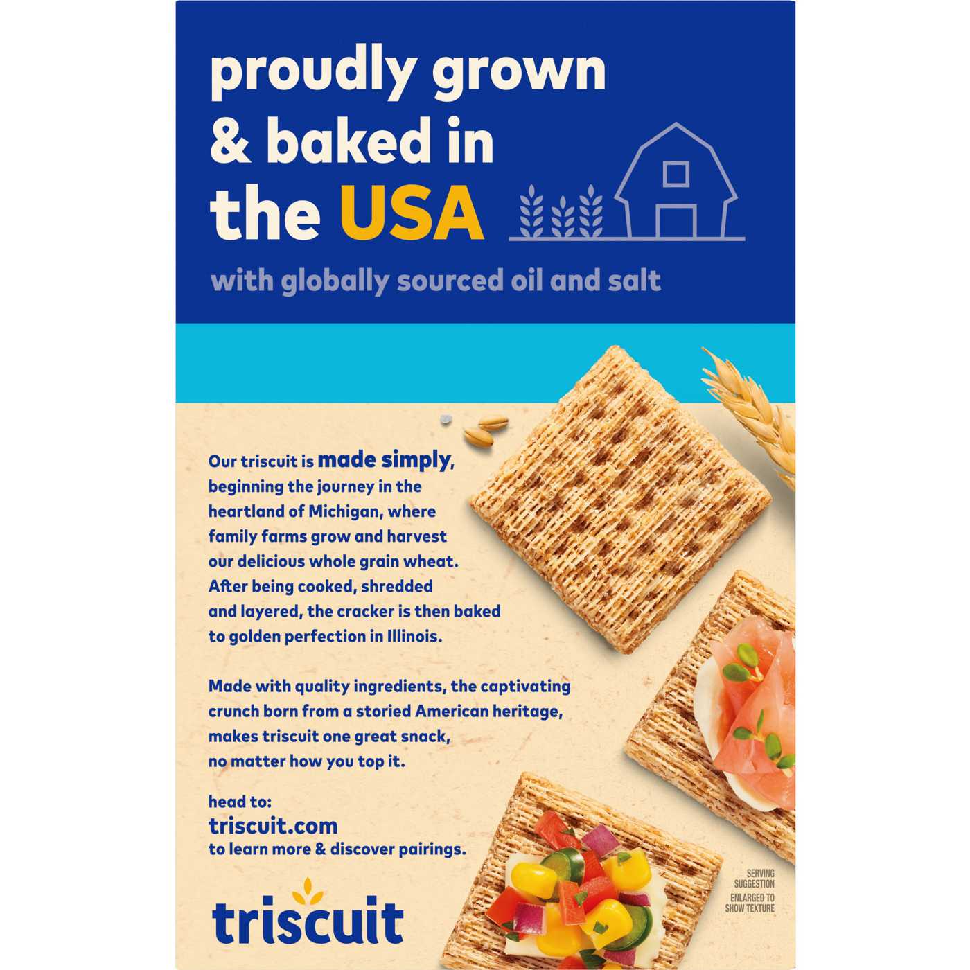 Triscuit Hint of Sea Salt Whole Grain Wheat Crackers; image 6 of 10