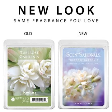 ScentSationals Tuberose Gardenia Scented Wax Melt Cubes, 6 ct