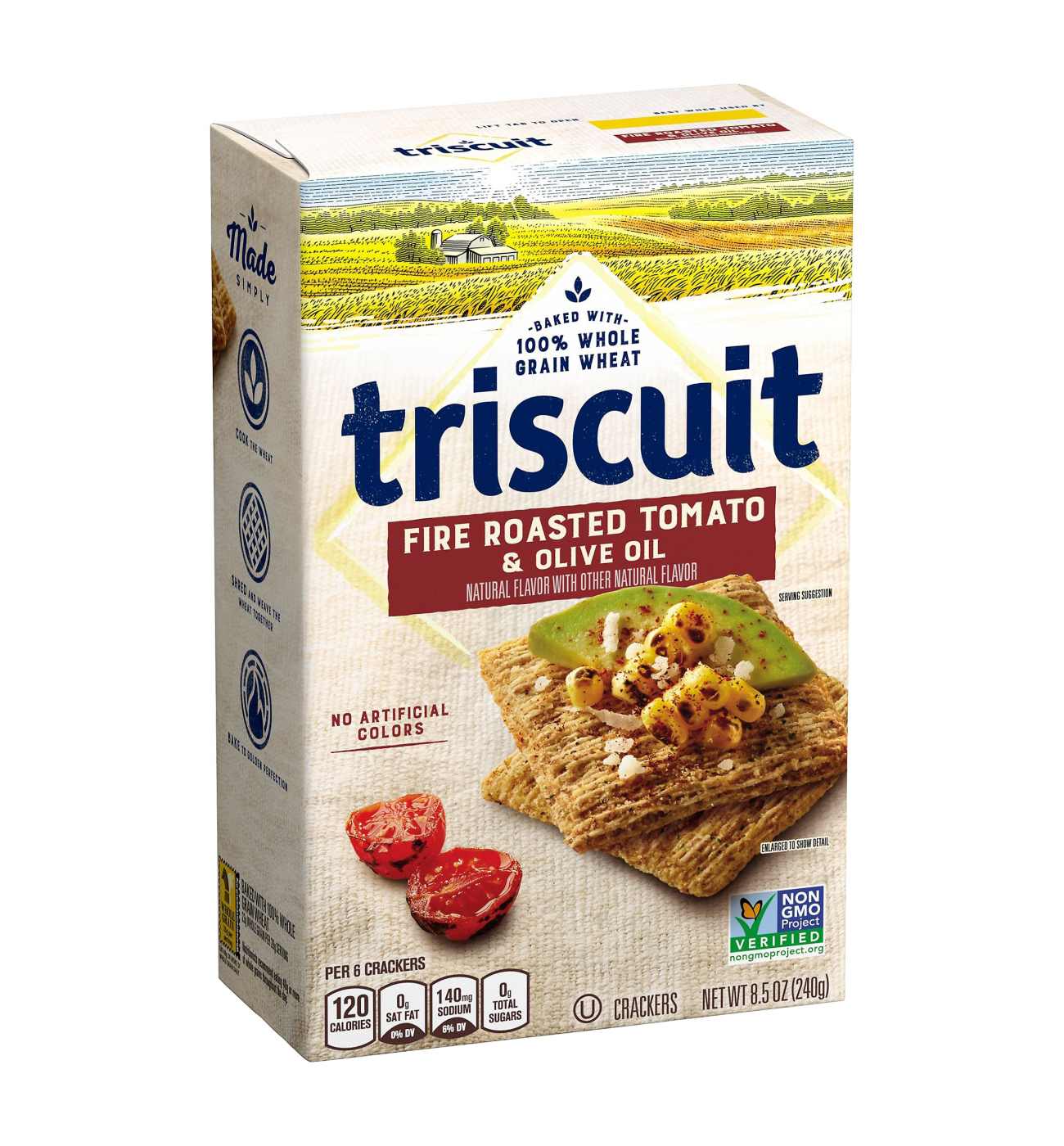 Nabisco Triscuit Fire Roasted Tomato & Olive Oil Crackers; image 1 of 2