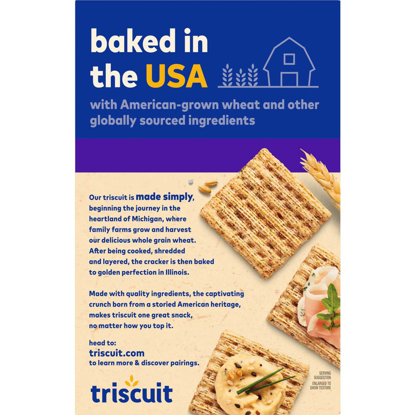 Triscuit Garden Herb Whole Grain Wheat Crackers; image 2 of 10