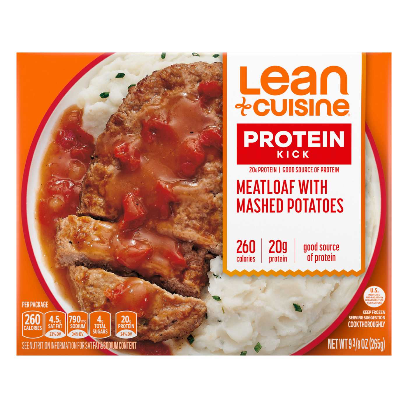 Lean Cuisine 21g Protein Meatloaf & Mashed Potatoes Frozen Meal; image 1 of 4