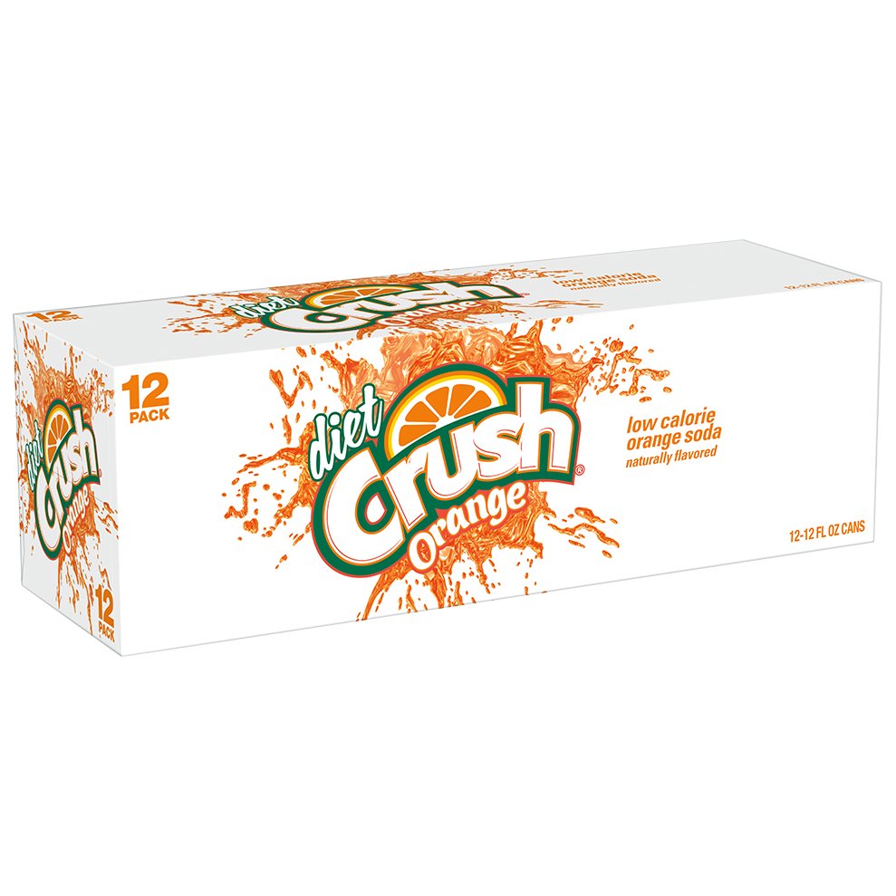 Crush Diet Orange Soda 12 Oz Cans Shop Soda At H E B