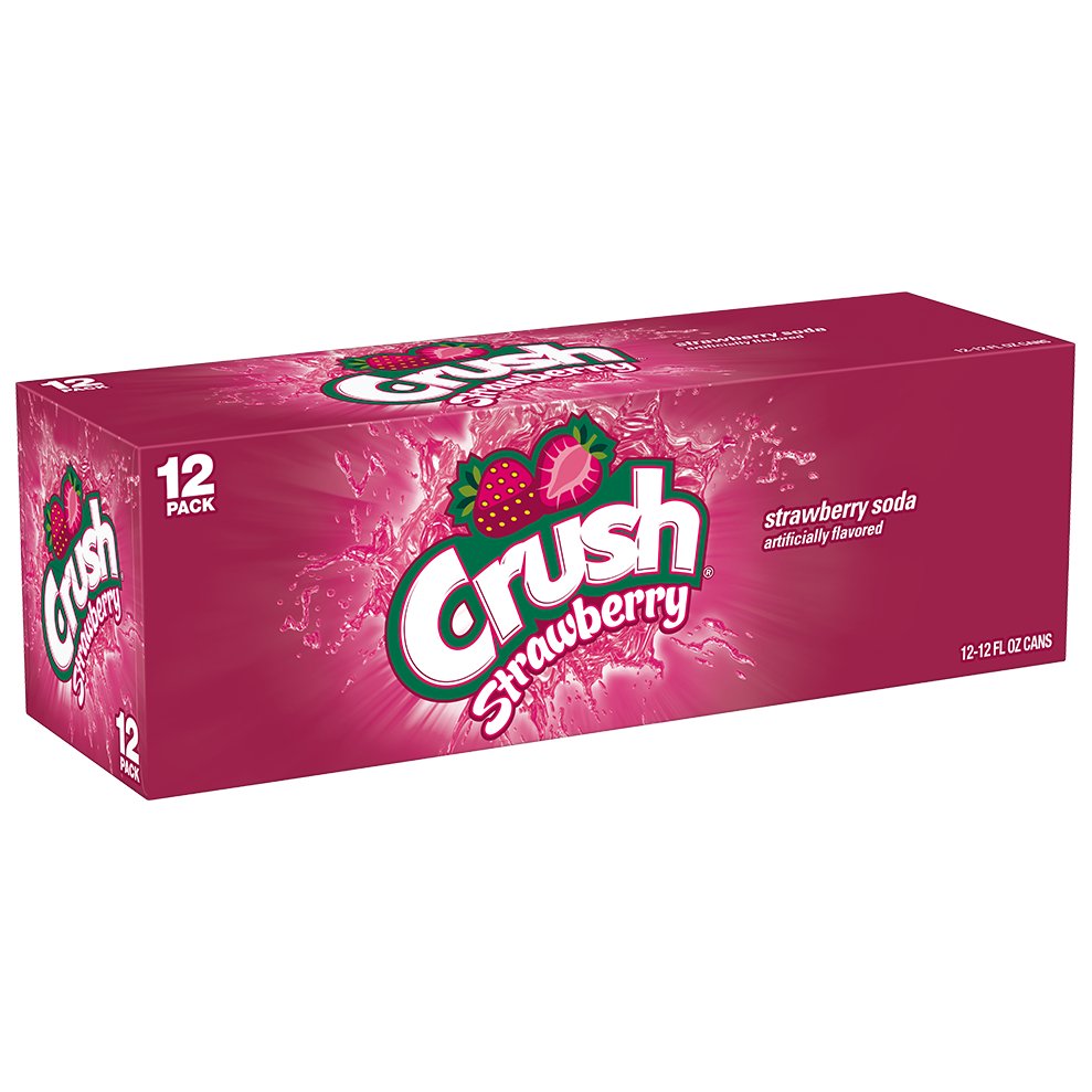 Crush Strawberry Soda 12 Oz Cans Shop Soda At H E B