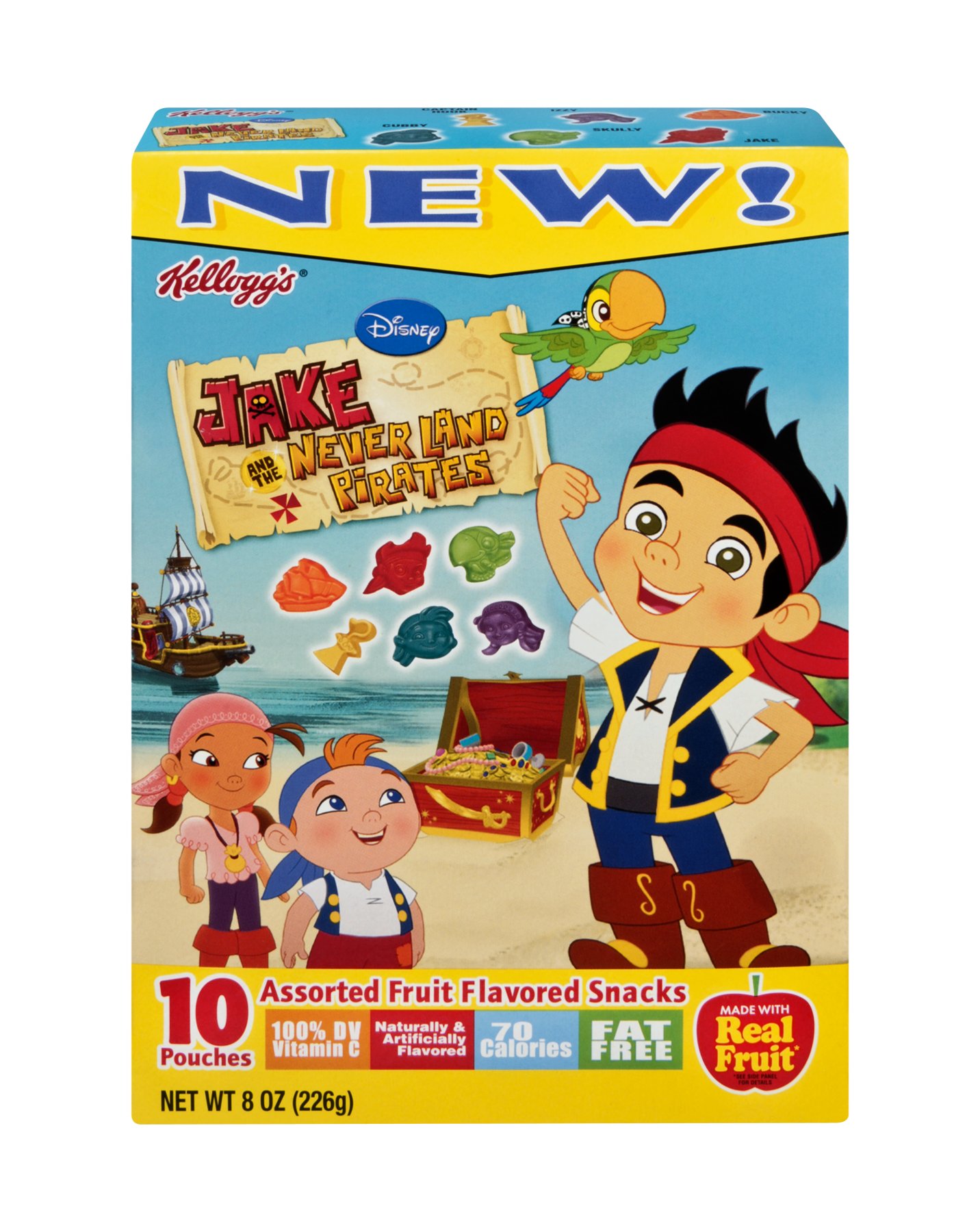 Kellogg's Disney Jake and the Never Land Pirates Assorted Fruit Snacks