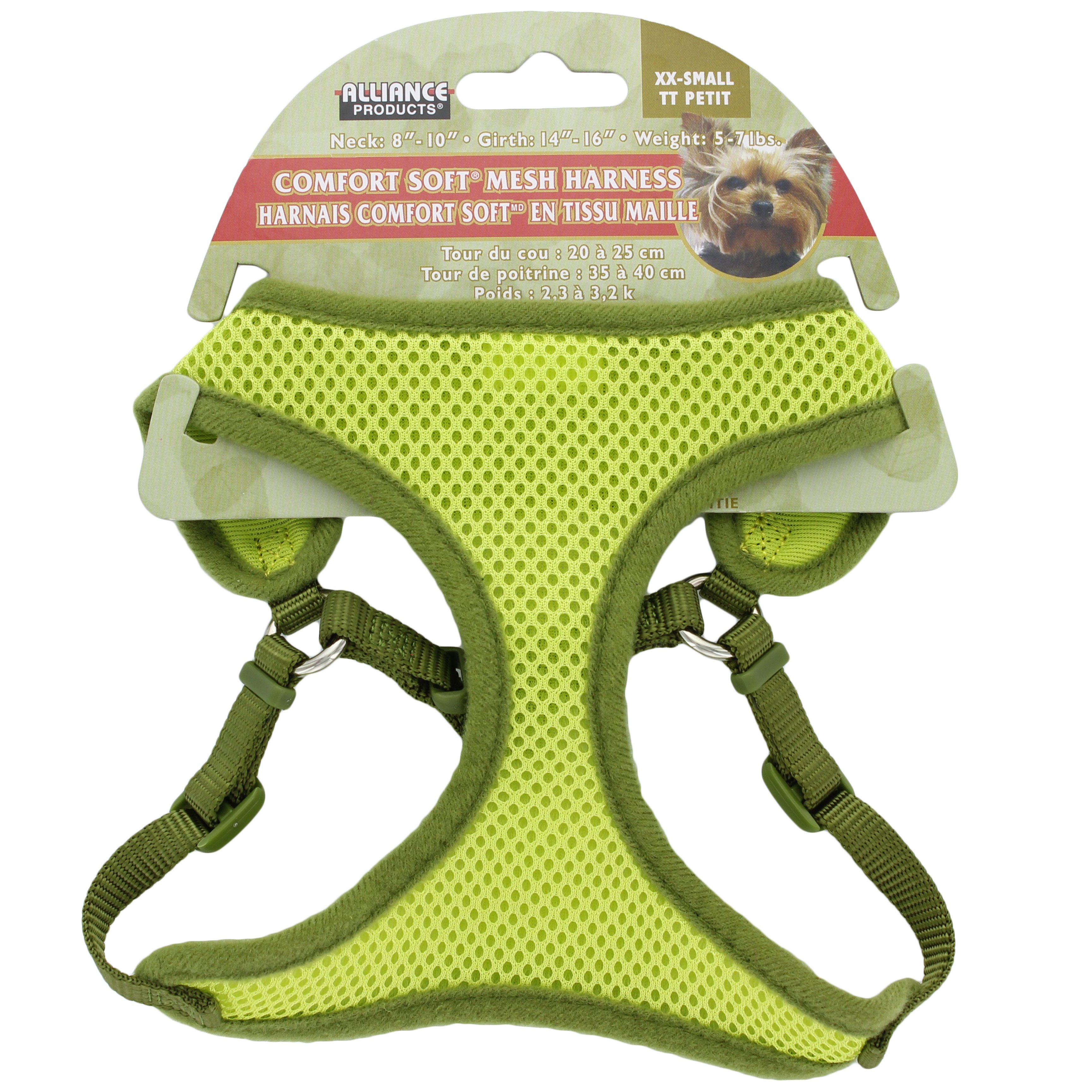 Coastal Pet Products Comfort Soft Lime Size XXSmall Adjustable Harness