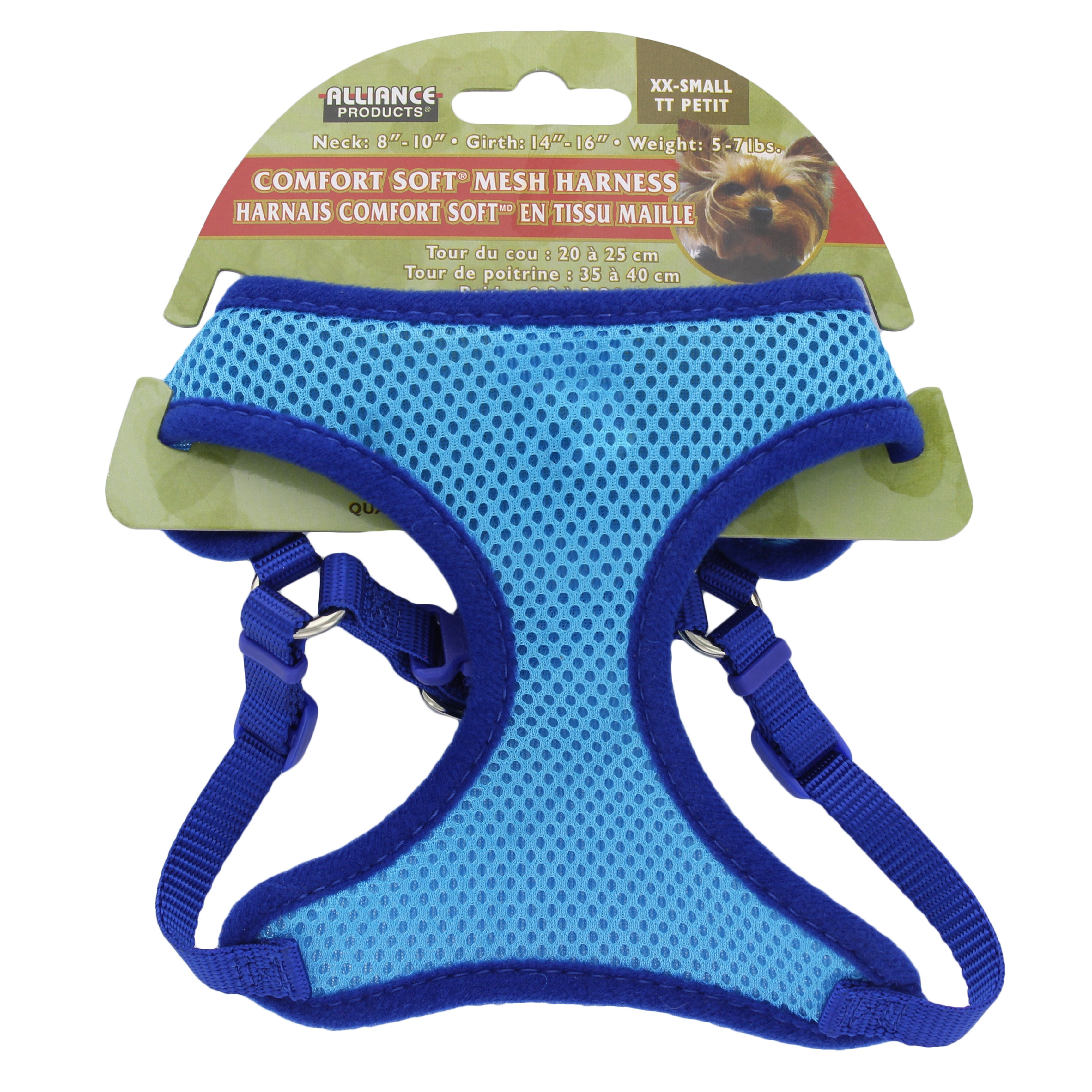 Coastal Pet Products Comfort Soft Blue Size XXSmall Adjustable Harness