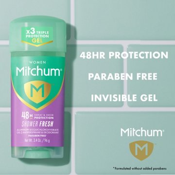 Mitchum For Women Power Shower Fresh Anti-Perspirant & Deodorant Gel Twin Pack, 6.8 oz
