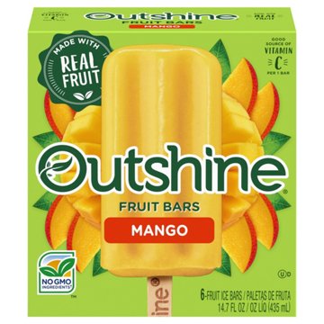 Outshine Frozen Fruit Bars - Mango, 6 ct