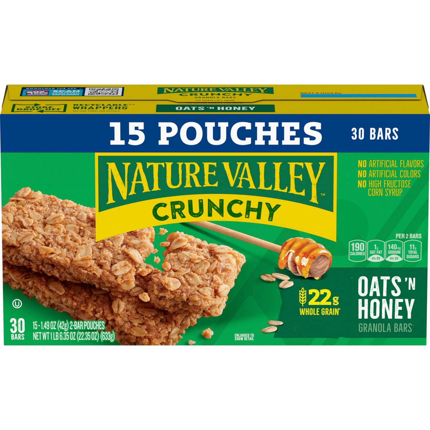 Nature Valley Oats 'n Honey Crunchy Granola Bars Family Pack; image 1 of 2