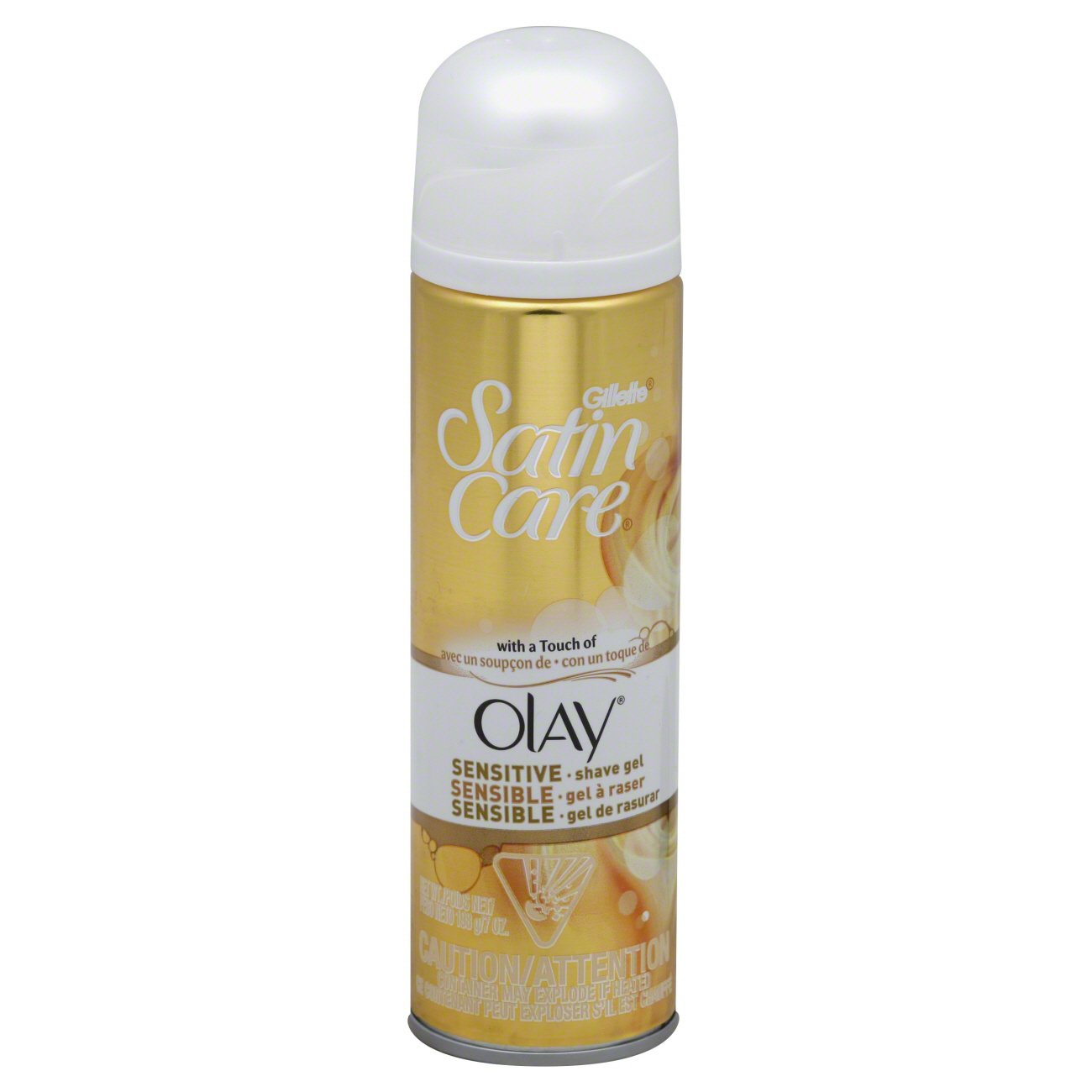 Gillette Satin Care with a Touch of Olay Sensitive Shave Gel Shop Shaving cream at HEB