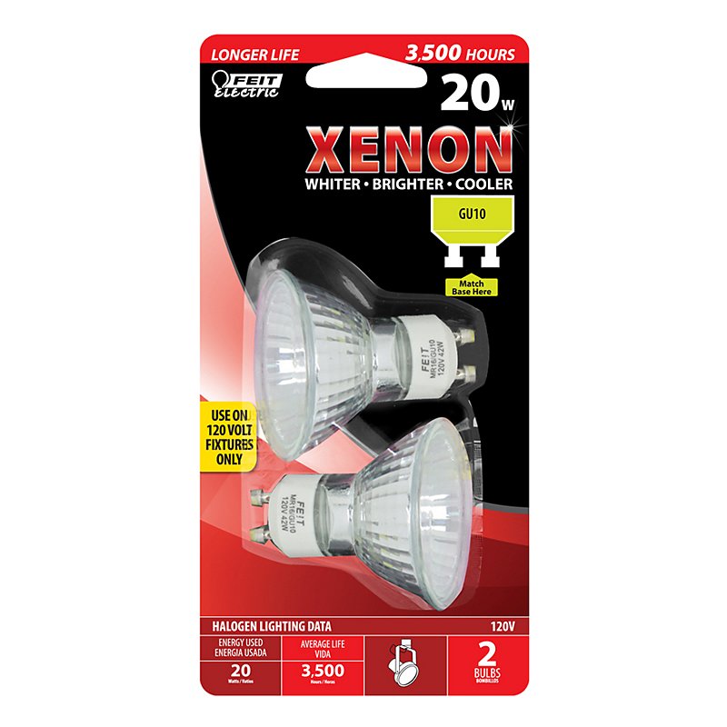 Accommodatie Proficiat optocht Feit Electric Xenon 20 Watt GU10 Halogen Light Bulbs - Shop Home  Improvement at H-E-B