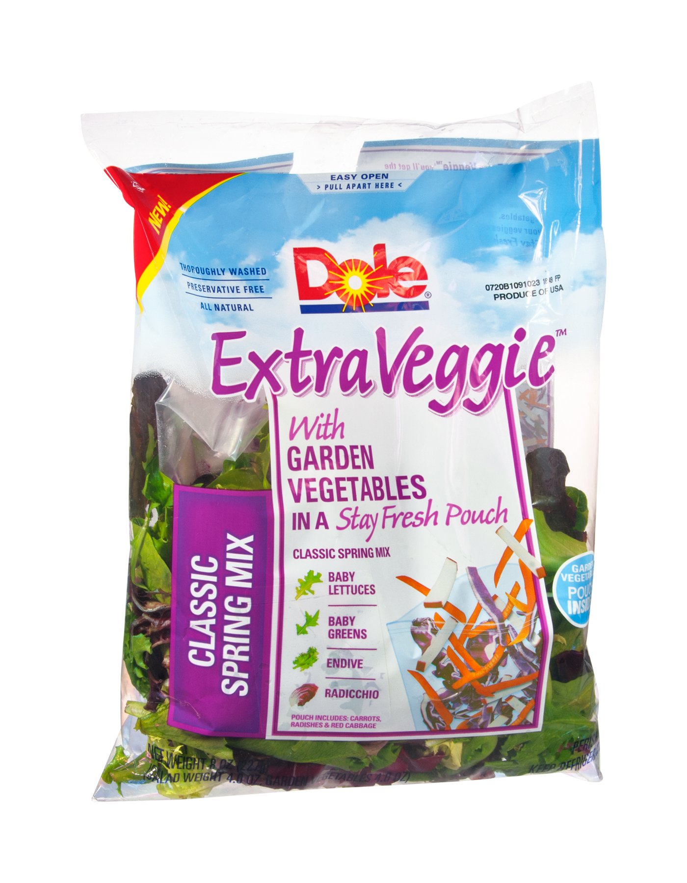 Dole Extra Veggie! Classic Spring Mix with Garden Vegetables Shop Lettuce & Leafy Greens at HEB