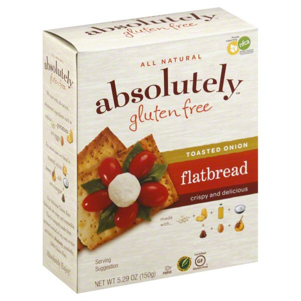 Absolutely Gluten Free Toasted Onion Flatbread Shop Crackers
