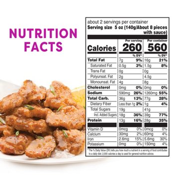 Gardein Vegan Frozen Mandarin Orange Crispy Plant-Based Chick'n, 10.5 oz