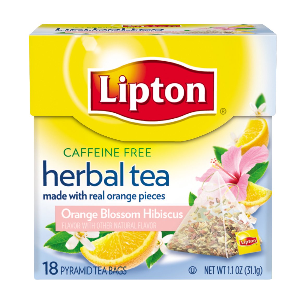 Lipton Orange Blossom Hibiscus Herbal Tea Pyramids Shop Tea at HEB