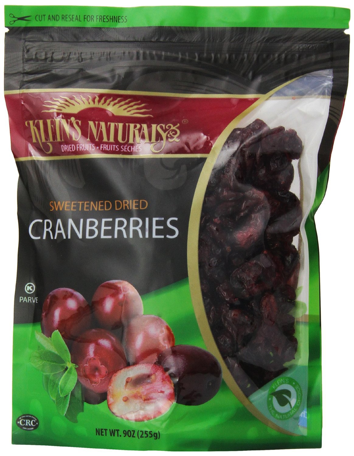 Klein's Naturals Sweetened Dried Cranberries Shop Berries & Cherries
