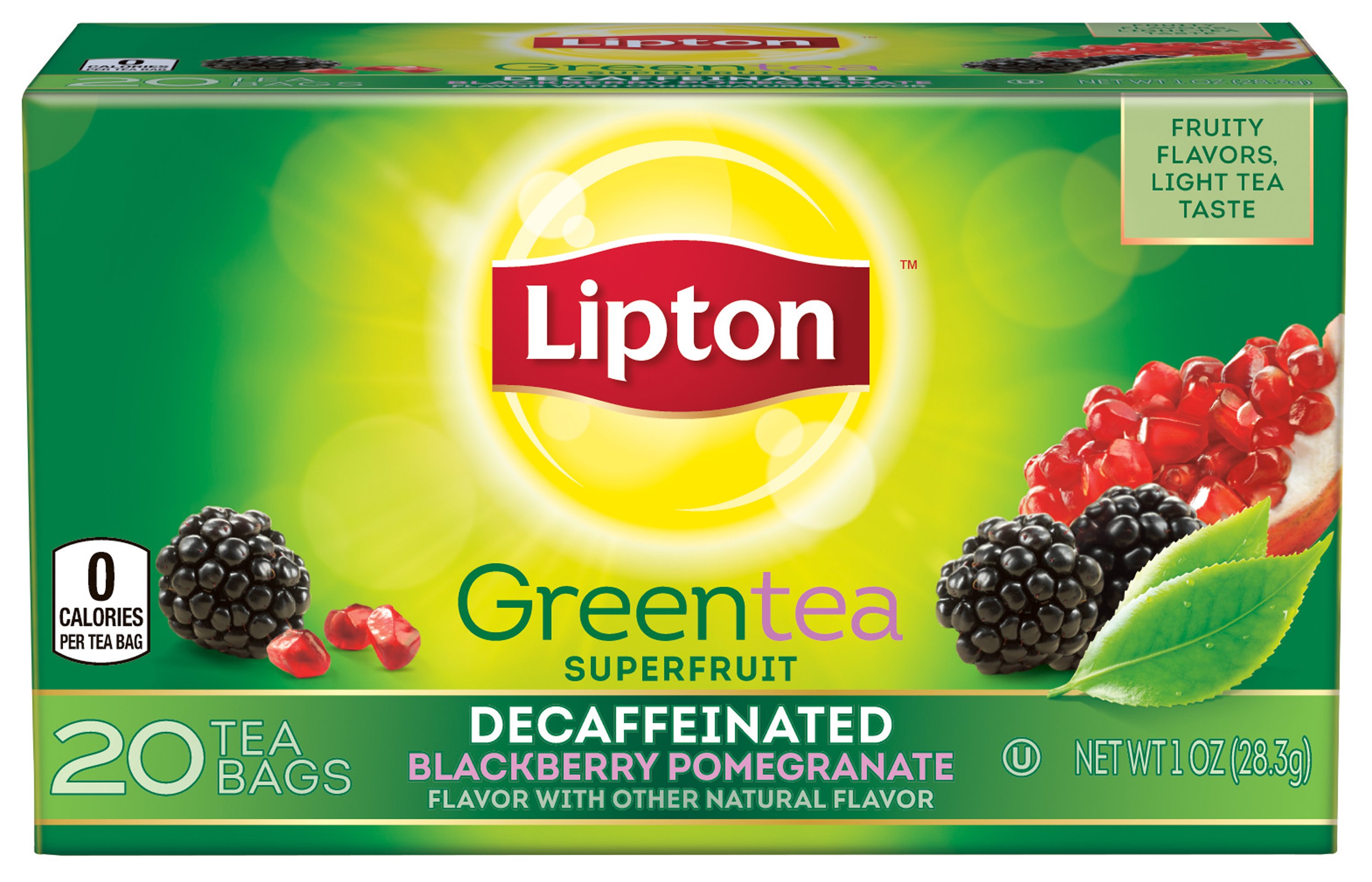 Lipton Decaffeinated Blackberry Pomegranate Green Tea Bags Shop Tea