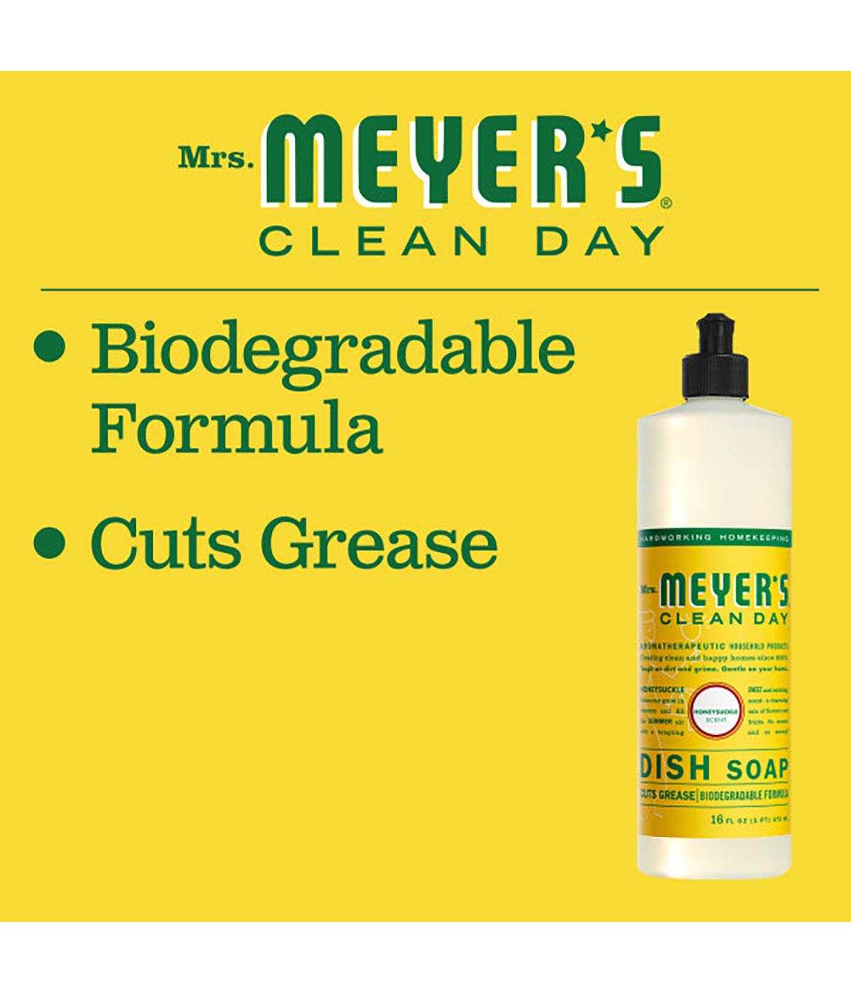 Mrs. Meyer's Clean Day Honeysuckle Scent Dish Soap; image 2 of 2
